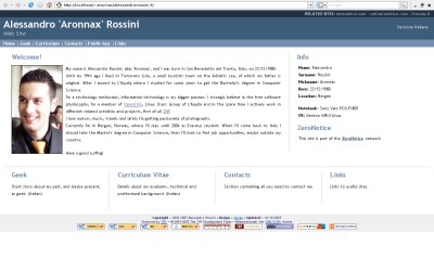 Alessandro Rossini's Web Site 2.0
