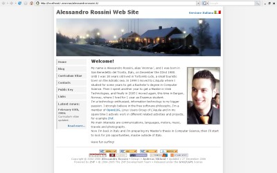 Alessandro Rossini's Web Site 3.5