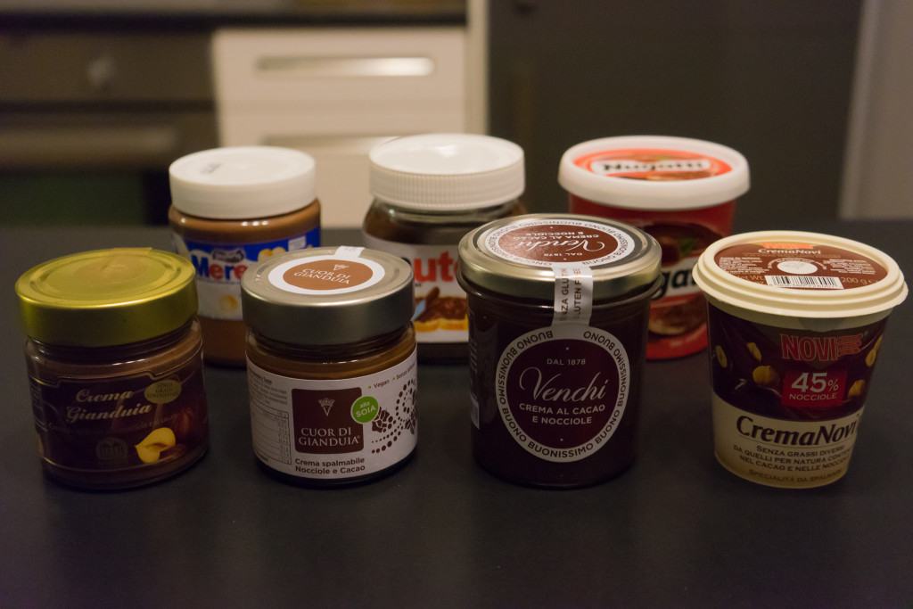 My collection of chocolate-hazelnut spreads